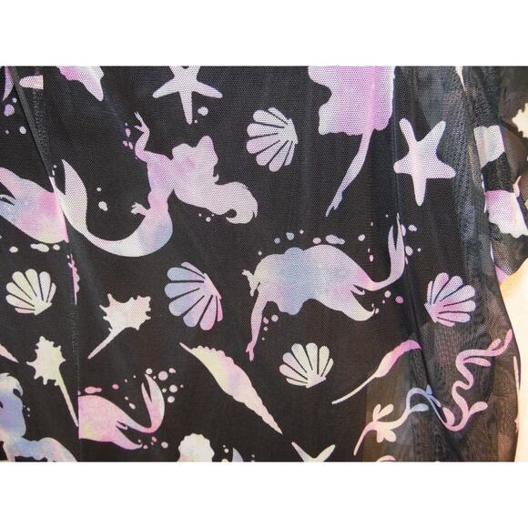 Torrid Disney Dress Womens 6X 30 Black Princess The Little Mermaid Midi Mesh NWT - Picture 8 of 8